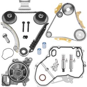 2.4 Timing Chain Kit with Water Pump VVT Compatible with Chevy Equinox 2011-17 HHR Impala Malibu Cobalt Buick Regal LaCrosse Verano GMC Terrain Pontiac G5 L4 2.2L 2.4L Ecotec Replace# 9-4201S 12630084