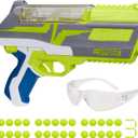 NERF Hyper Impulse-40 Blaster, 30 Nerf Hyper Rounds, Spring-Open Instant Reload Hopper, Up to 110 FPS Velocity, Eyewear Included