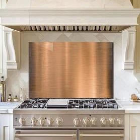 DAIFURONGE Tempered Glass Backsplash For Kitchen Behind Stove, Stove Backsplash Top, (30x20'')