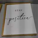 Heiple Motivational Wall Art 11"x14" Framed Wooden Inspirational Office Wall Decor for Men Picture Poster Positive Work Hard Quote Wall Decor for Home Office Bedroom (Brown, 11”x14”)