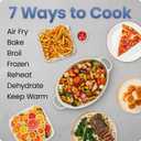 Chefman Air Fryer 9 Qt | TurboFry 7-in-1 High-Powered 450F Cooking for Crispier and Even Results | XL Basket with Viewing Window | Air Fry, Bake, Broil, Reheat, Dehydrate, Defrost, Keep Warm
