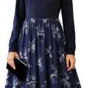 NEW 13-14Years Girls Elegant Dress Short Sleeve A-Line Floral Midi Party Special Occasion