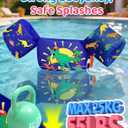HeySplash Swim Vest for Kids, Toddler Pool Floaties Fit 22-30-40-50 Lbs, Children Puddle Swimming Jumper Jacket with Safety Buckle, Water Wing Arm Pool Float for Boat Swim Trainer Boy Girl 3-5-6 (for kids 22-55 lbs)