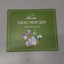 EXPAWLORER Anti Slip Dog Socks to Prevent Licking Paws, Dog Shoes for Hot Pavement, Dog Booties for Small Medium Large Senior Dogs, Traction Control Boots & Paw Protectors for Hardwood Floors (Purple and White, XS)