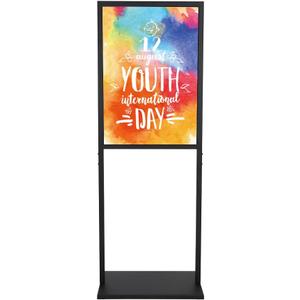 Sign Holder Stand, heavy Duty Pedestal poster stand for display,2228 inch slide-in double sided banner poster sign holder floor stand for indoor Display (2228)