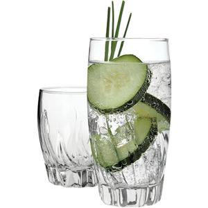 Anchor Hocking Central Park Drinking Glasses (16-Pieces, dishwasher safe), 16-Piece Set