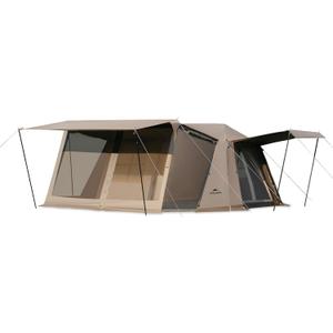 Naturehike Village Instant Tent, Camping Tent with Full Rainfly, Waterproof Large Cabin Tents for Car Camping (8 Person Premium)