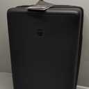 LEVEL8 Hard Shell Carry on Luggage Airline Approved, Carry-on Suitcases with Wheels, Lightweight Luminous Textured Hardside Travel Bag with Tsa Lock, 20 Inch, Black