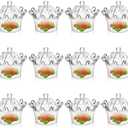 Jenngaoo 12Pcs Crown Plastic Candy Boxes, Clear Mini Treat Containers Candy Jars Gift Boxes for Wedding Party Decorations Supplies Gift Ornament Container (Clear)