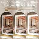 FENNIO Vanity Mirror with Lights 32"x22", Lighted Makeup Mirror, Large Vanity Mirror, Touch Sensor with 3-Color Lighting, 10X Magnification and USB Charging Port for Vanity DeskSquare Gold