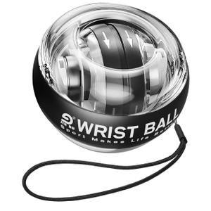 Wrist Trainer Ball Auto-Start Gyroscopic Forearm Exerciser Gyro Ball for Strengthen Arms, Fingers, Grip and Muscles