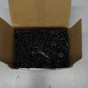 Wensilon250pcs#81-1/4for Sheet Metal Self-Tapping Screws 410 Black Stainless Steel Flat Head High-Strength Quick self-Drilling Screws