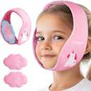 NEWGO Tonsillectomy Ice Pack for Kids, Wisdom Teeth Ice Pack Head Wrap for Kids Tonsil Recovery, Cavities, Tooth Extraction Pain Relief - Pink