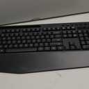Wireless Keyboard and Mouse Combo, Full-Sized Ergonomic Keyboard with Wrist Rest, Phone Holder, Sleep Mode, Silent 2.4GHz Cordless Keyboard Mouse Combo for Computer, Laptop, PC, Mac, Windows
