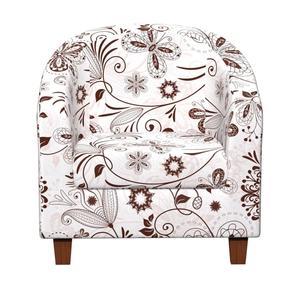 BoSofMIT Club Chair Slipcover, Stretch Tub Chair Covers with Arms, Printed Club Chair Cover, Round Barrel Chair Cover, Removable Furniture Protector for Living Room,Bar Counter (Armchair,YH122)