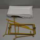 LAUCHUH 3 Tier Serving Tray, Porcelain Serving Platter Tier Serving Stand with Collapsible Sturdier Rack, Serving Trays and Platters Dessert Party Display Set for Valentine's Day, Gold, 12 Inch