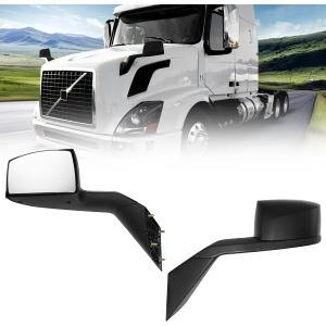 Hood Mirrors Truck Assembly Replacement Volvo Rear View Mirrors Compatible with Volvo VNL 1997-2014 (Painting, Pair)