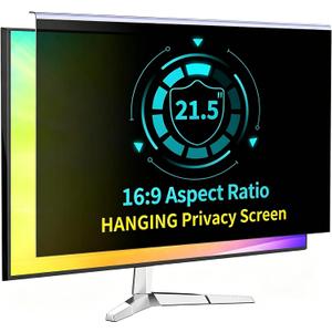 21.5 Inch Hanging Computer Privacy Screen Filter for 16:9 Monitors