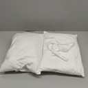 Nestl 2 Pack Toddler Pillow for Sleeping 13 x 18, Small Kids Pillow for Travel, Car, School, Nap, & Toddler Bed, Machine Washable Soft Cotton Child 2 Year Old and Up - White