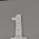 Pooqla Decorative Led Light Up Number Letters, White Plastic Marquee Number Lights Sign Party Wedding Decor Battery Operated Number (1)