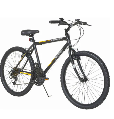 24 x 1.95 NORTHERNRIDGE Inches Wheels Mountain Bike High Carbon Steel Mountain Bicycles for Adults All-Terrain Tires 21-Speed MTB Suspension Fork Dual Disc Brakes for Womens Men