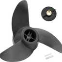 For MotorGuide Propeller 3 Blade Machete Compatible with MotorGuide 3.5" Motor Diameters, Machete III Black 3-Blade Prop Replacement Fit for MotorGuide R3 55lb,W55,Xi5 36v,75 Wireless Trolling Motor