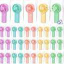 Rossesay 30 Pcs Mini Portable Fan Handheld Battery Operated Portable Small Personal Fans for Summer Travel Beach Indoor Outdoor Cooling Gift (Pink,Purple,Yellow,Green,Blue)