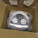 Portable Ceramic Space Heater w/Thermostat, 1500W Indoor Electric Space Heater Fan with Overheat and Tip-Over Protection, Heat Up 200 Square Feet for Office Room Dorm Use, Silver