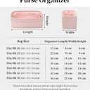 Bag Organizer Insert, Silky-Soft Lightweight Design, Multi-Pocket, Keeps Bag Organized & Protects Interior, Fits Birkin 25, Ideal for Travel & Daily Use(Pink, BK25 Retourné)