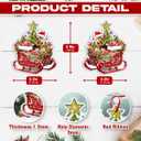 3 x Yorkshire Terrier Christmas Ornament - Yorkie Dog Aluminum Ornaments for Men, Women - Christmas Tree Decorations 2024