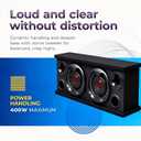6.5 Speakers,2-Way Car Speakers,Door Speaker,Car Audio Tweeters,Speaker System Full Range,400W Max,4 Ohm,Wide Frequency Response,Enhanced Bass,Coaxial,Car Stereo System