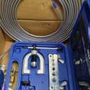 Orion Motor Tech 3/16 in Brake Line Kit, Brake Line Flaring Tool Kit with 25 ft Brake Line, 16 Fittings & 4 Unions, Double & Single Flaring Tool Kit for Most Hydraulic Braking Fuel Systems