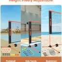 HY Mount Portable Pickleball Net Set Half Court 10 FT