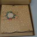 Fulmoon 24 Pcs Christmas Treat Boxes with Window 6 Styles Christmas Cookie Gift Gable Boxes with Handle 6 x 3.5 x 3.5 Inches Xmas for Holiday Birthday Gift Giving Party Favors, Brown