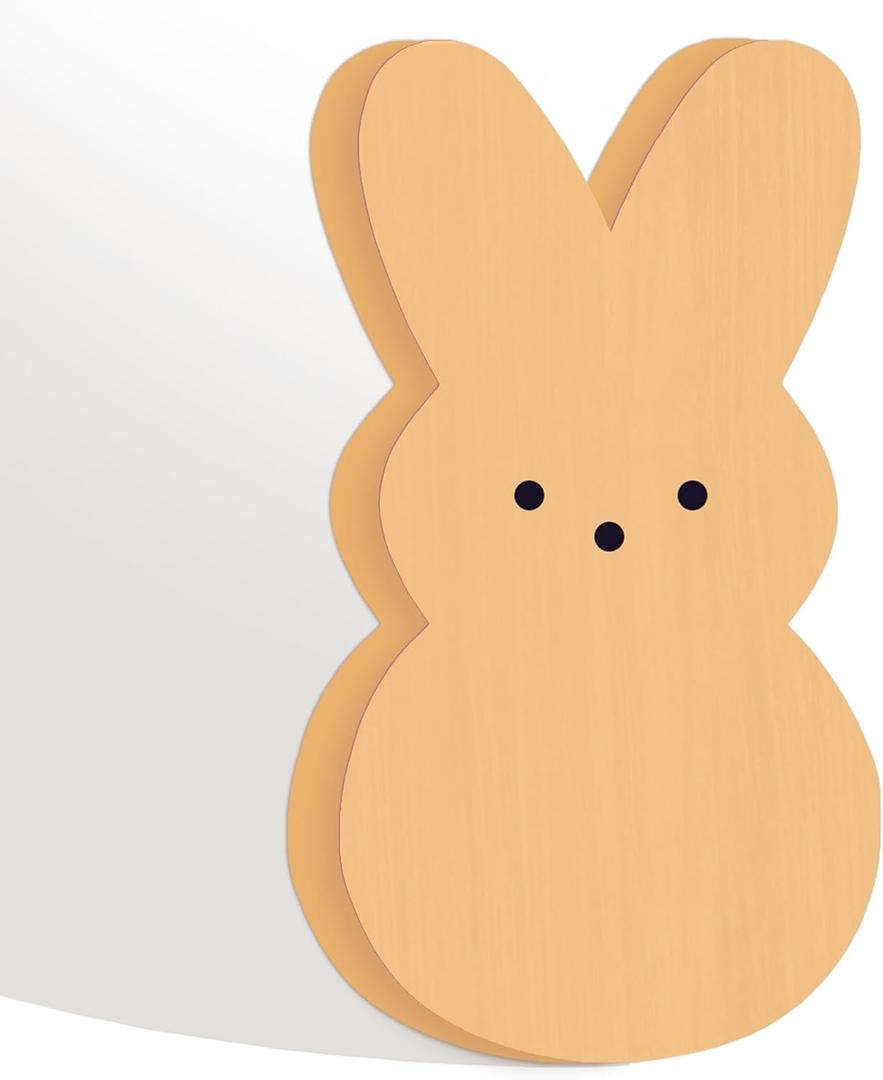 4" X 4" Funny Easter Bunny Decor Desk Decor - Orange Bunny - Easter Decorations For Home, Wooden Bunny Fireplace Decoration, Suitable For Farmhouses, Homes, And Party Decorations & Supplies - B09