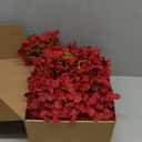 65Pcs Deep Red Hydrangea Artificial Flowers BulkRealistic Silk Fake Flowers with StemsFaux Hydrangea Flowers for Wedding Home Decor Centerpieces Living Room Garden Party Baby Shower Decor