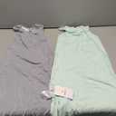 Supersoft Rayon Made from Bamboo Sleep Sack 6-12 Months 0.5 Tog Lightweight Toddler Sleep Sack Baby Wearable Blanket with 2-Way Zipper Summer Unisex Sleeping Bag for Babies (2 Pack) Green & Gray