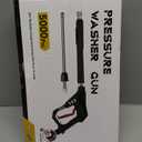 Pressure Washer Gun with Swivel, with Replacement Wand Extension, with M22 14mm & 15mm Fitting, 3/8" Quick Connect Plug, 5 Nozzle Tips with Nozzle Holder, 5000PSI, 41 Inch, Stainless Steel