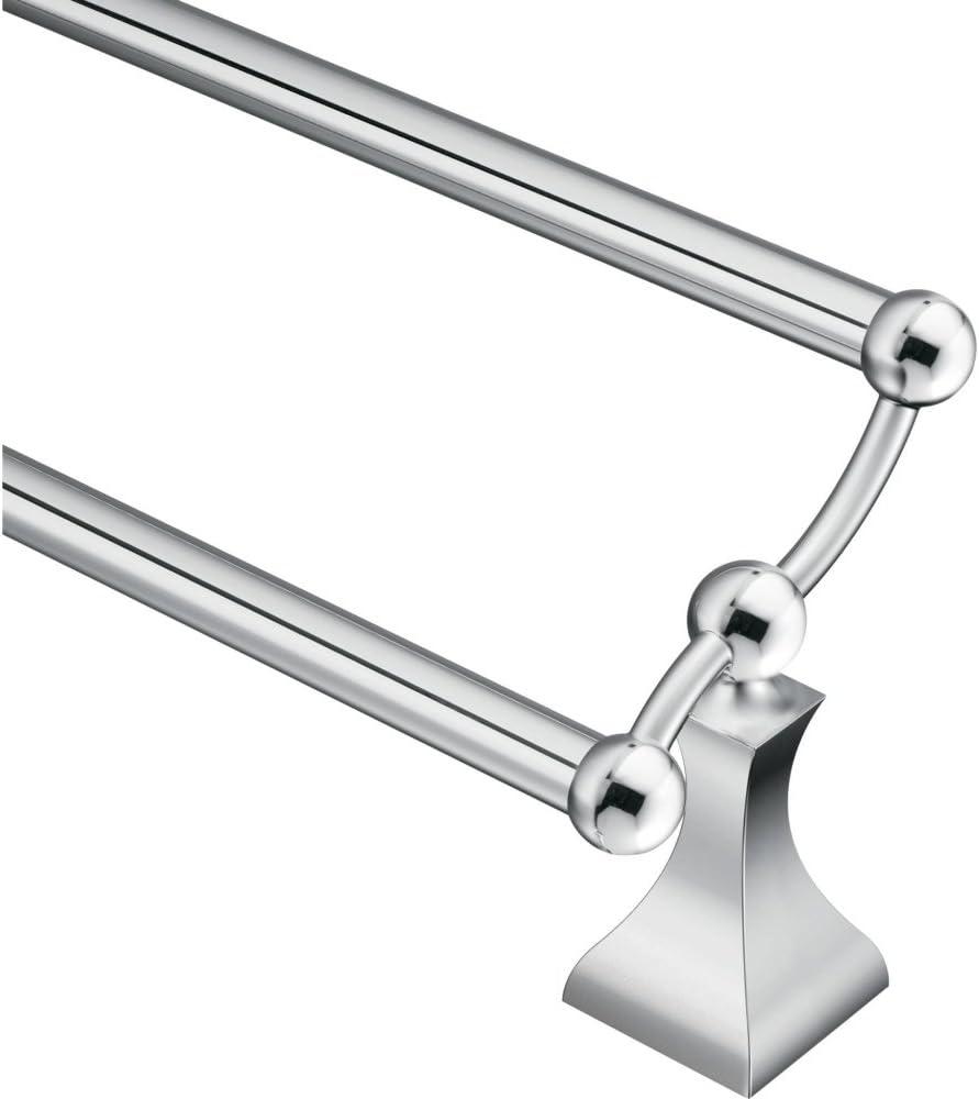 Moen DN8322CH Retreat 24-Inch Double Towel Bar, Chrome
