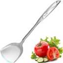 High Grade Wok Turner Shovel, Stainless Steel Turner, Kitchen Work,Wok SpatulaHeat-proof Design of Hollow Handle, No rust, Dishwasher Safe (4ouce/13.5 Inch)