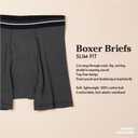 Amazon Essentials Men's Breathable Cotton Underwear Boxer Briefs, Tag-Free, Pack of 5 (XL)
