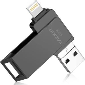 MFi Certified 512GB Flash Drives 3.0 High Speed 3ni1 USB Stick External Storage for iPhone/PC/iPad/an