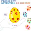 3 Inch Jumbo Plastic Easter Eggs 30 Pack - Premium Colorful Fillable Empty Easter Eggs Bulks for Easter Basket Fillers Egg Hunt, Classroom Prize Supplies, Filling Treats and Party Favor