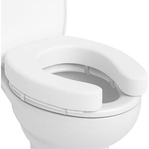 Vive Toilet Seat Cushion (Soft Cushioned Foam) - Easy Clean Soft Padded Bathroom Attachment - Elongated, Standard Seats - Comfort & Support Donut for Handicap Adults