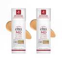 EltaMD UV AOX Elements Tinted Face Sunscreen, SPF 50, 100% Tinted Mineral Sunscreen for Sensitive Skin and Dry Skin with Antioxidants, 1.7 oz Pump 2-Pack