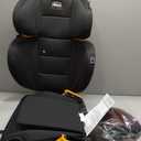 Chicco KidFit ClearTex Plus 2-in-1 Belt-Positioning Booster Car Seat, Backless and High Back Booster Seat, for Children Aged 4 Years and up and 40-100 lbs., Obsidian/Black
