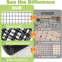 16" x 50' Black Hardware Cloth - 1/2inch 19 Gauge Chicken Wire Hot Dipped Galvanized Mesh Roll for Chicken Coop, Poultry Cage, Garden & Animal Fencing