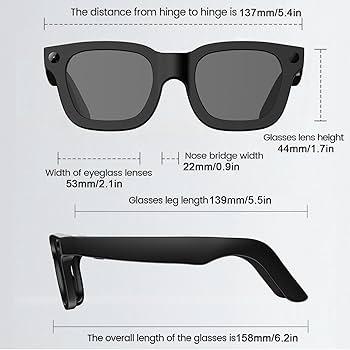 AMZISH AI Smart Glasses with Camera