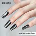 4 x JODSONE Cat Eye Gel Nail Polish 16.5ml Single Colors for Holographic Glitter Cat Eye Reflective Translucent Need U V Curing Gel with Magnet Gift