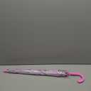 Kids Umbrella for Girls and Boys Age 3-10, Toddler Umbrella with Larger 35" Arc Perfect Size, Windproof and UV/Sun Protection, with Easy-Grip Hook Handle, Rainbow Pink 